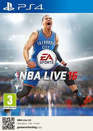 NBA Live 16 PlayStation 4, PAL box front