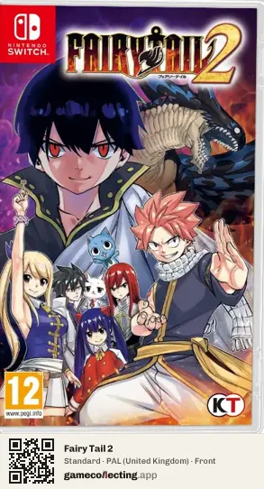 Fairy Tail 2 Nintendo Switch, United Kingdom box front