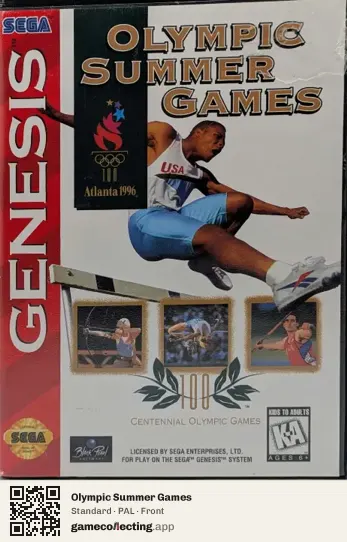 Olympic Summer Games Sega Mega Drive / Genesis, PAL box front
