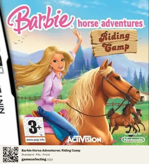 Barbie Horse Adventures: Riding Camp Nintendo DS, PAL box front