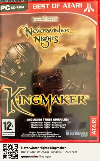 Neverwinter Nights: Kingmaker Computer, PAL box front