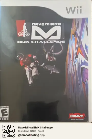 Dave Mirra BMX Challenge Nintendo Wii, NTSC box front