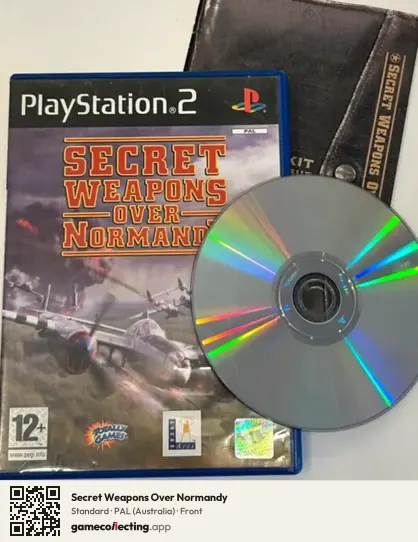 Secret Weapons Over Normandy PlayStation 2, Australia box front