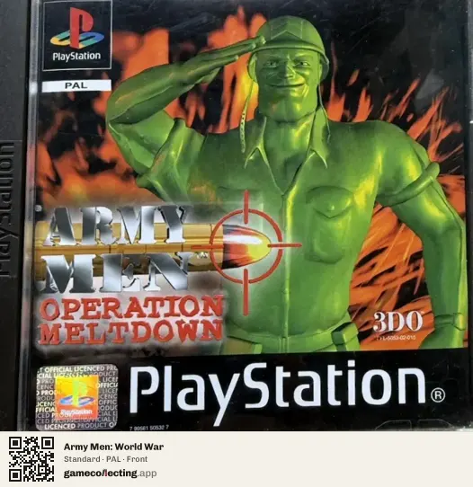 Army Men: World War PlayStation, PAL box front