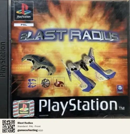 Blast Radius PlayStation, PAL box front