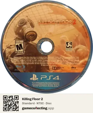 Killing Floor 2 PlayStation 4, NTSC disc