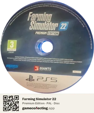 Farming Simulator 22 PlayStation 5, PAL disc