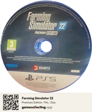 Farming Simulator 22 PlayStation 5, PAL disc