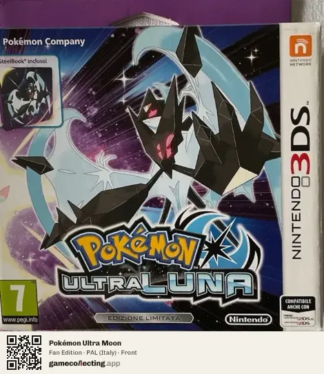 Pokémon Ultra Moon Nintendo 3DS, Italy box front