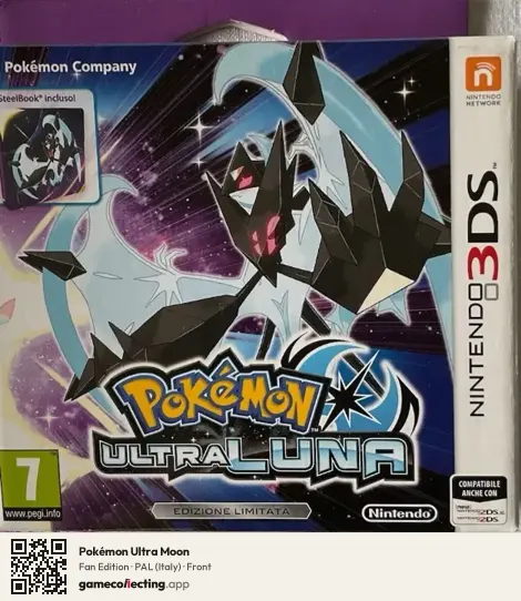 Pokémon Ultra Moon Nintendo 3DS, Italy box front