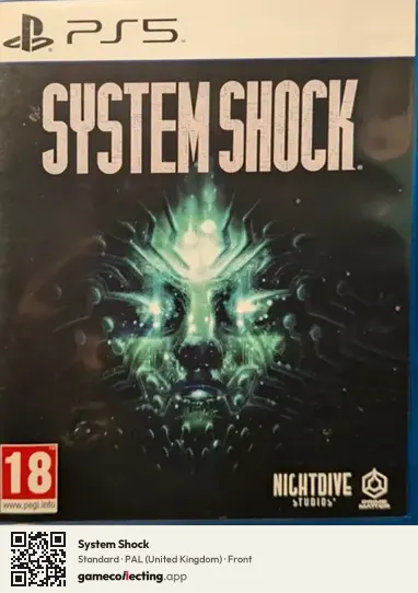 System Shock PlayStation 5, United Kingdom box front