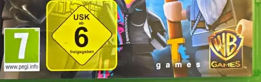 LEGO Dimensions, the USK square on its front
