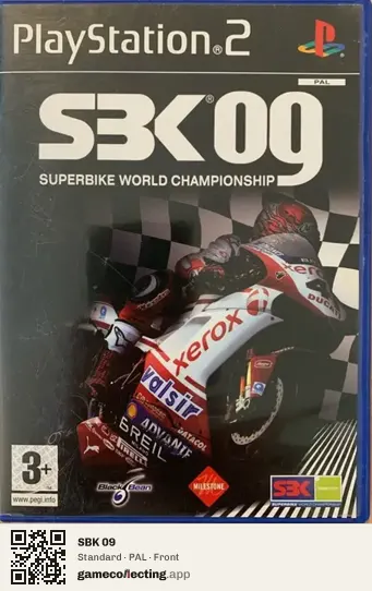 SBK 09 PlayStation 2, PAL box front