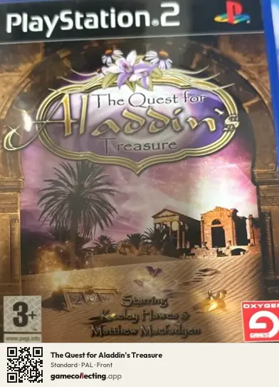 The Quest for Aladdin's Treasure PlayStation 2, PAL box front