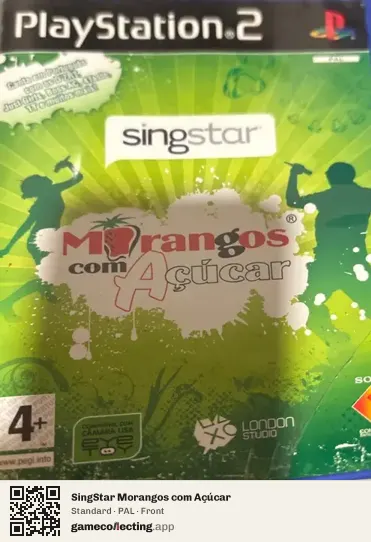 SingStar Morangos com Açúcar PlayStation 2, PAL box front