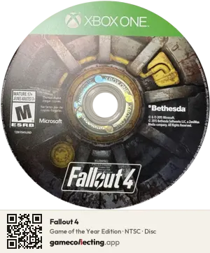 Fallout 4 Xbox One, NTSC disc
