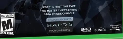 Halo: The Master Chief Collection, the ESRB box on its front