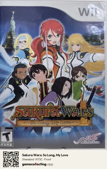 Sakura Wars: So Long, My Love Nintendo Wii, NTSC box front