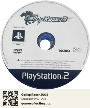 Gallop Racer 2004 PlayStation 2, PAL disc