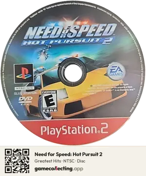 Need for Speed: Hot Pursuit 2 PlayStation 2, NTSC disc