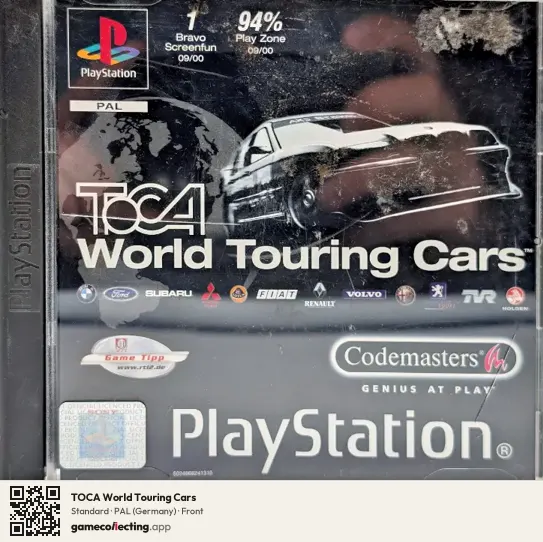 TOCA World Touring Cars PlayStation, Germany box front