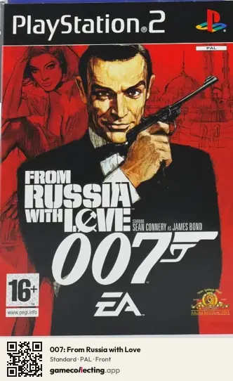 007: From Russia with Love PlayStation 2, PAL box front