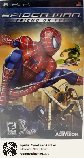 Spider-Man: Friend or Foe PlayStation Portable, NTSC box front