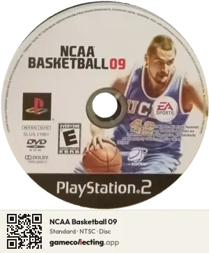 NCAA Basketball 09 PlayStation 2, NTSC disc