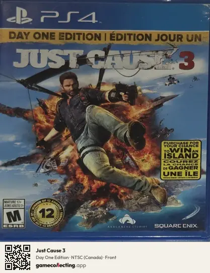 Just Cause 3 PlayStation 4, Canada box front