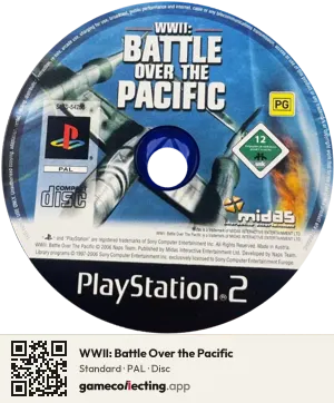 WWII: Battle Over the Pacific PlayStation 2, PAL disc