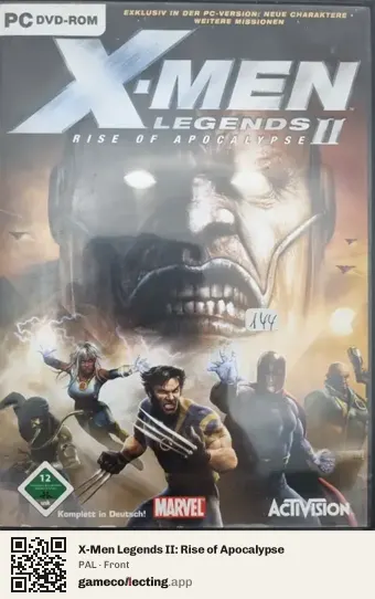 X-Men Legends II: Rise of Apocalypse Computer, PAL box front