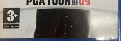 Tiger Woods PGA Tour 09, the PEGI square on its front