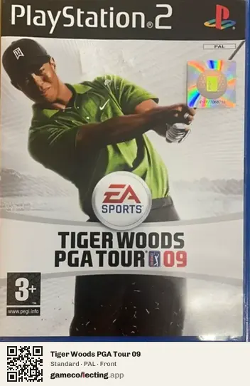 Tiger Woods PGA Tour 09 PlayStation 2, PAL box front