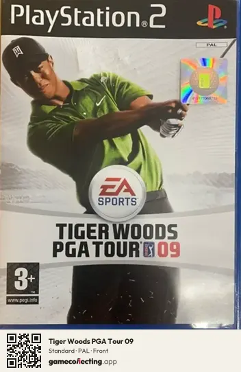 Tiger Woods PGA Tour 09 PlayStation 2, PAL box front