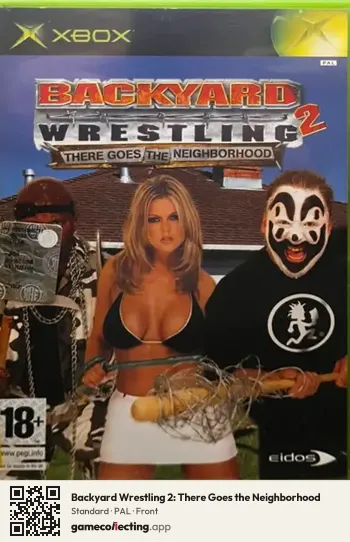 Backyard Wrestling 2: There Goes the Neighborhood Xbox, PAL box front