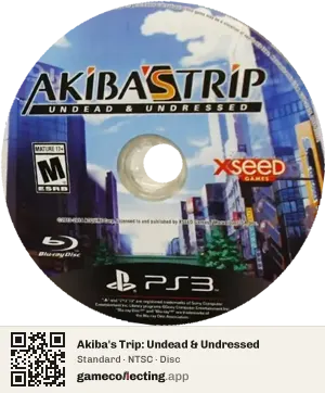 Akiba's Trip: Undead & Undressed PlayStation 3, NTSC disc