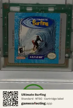 Ultimate Surfing Game Boy Color, NTSC cartridge label