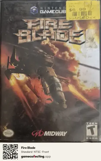 Fire Blade Nintendo GameCube, NTSC box front