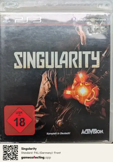 Singularity PlayStation 3, Germany box front