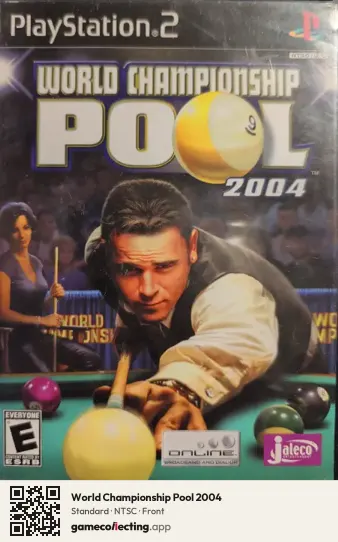 World Championship Pool 2004 PlayStation 2, NTSC box front