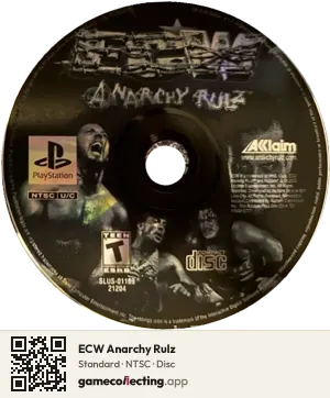 ECW Anarchy Rulz PlayStation, NTSC disc