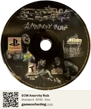 ECW Anarchy Rulz PlayStation, NTSC disc