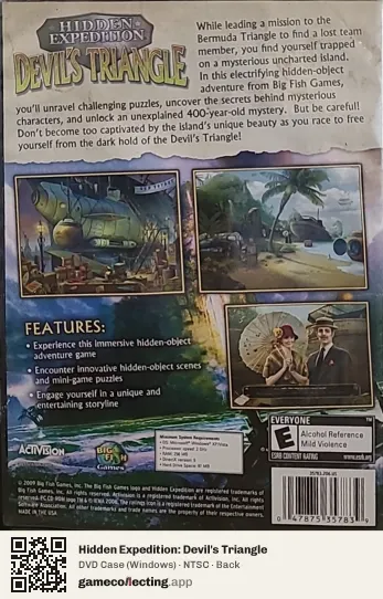Hidden Expedition: Devil's Triangle Computer, NTSC box back