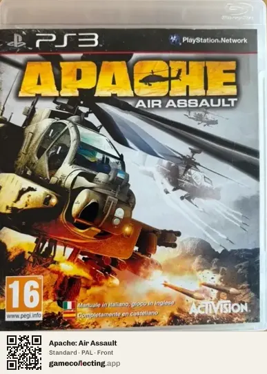Apache: Air Assault PlayStation 3, PAL box front