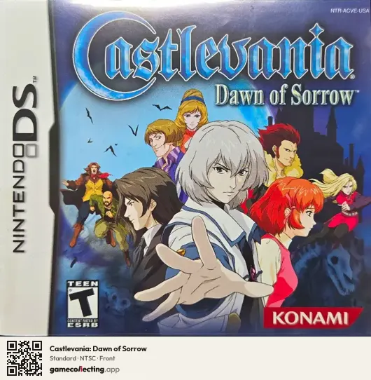 Castlevania: Dawn of Sorrow Nintendo DS, NTSC box front