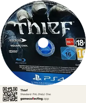 Thief PlayStation 4, PAL disc