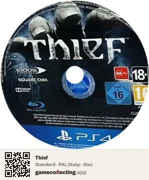 Thief PlayStation 4, PAL disc