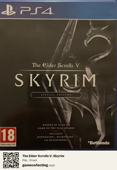 The Elder Scrolls V: Skyrim PlayStation 4, PAL box front