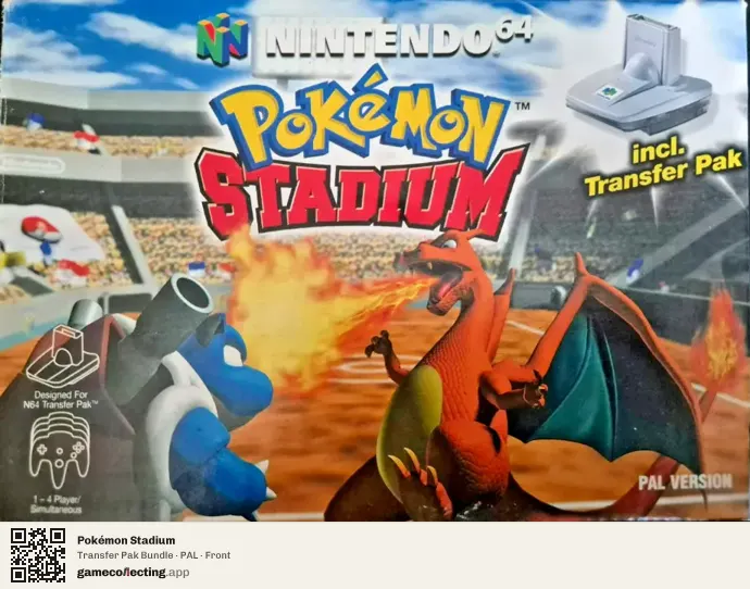 Pokémon Stadium Nintendo 64, PAL box front