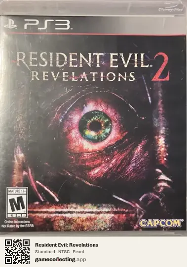 Resident Evil: Revelations PlayStation 3, NTSC box front